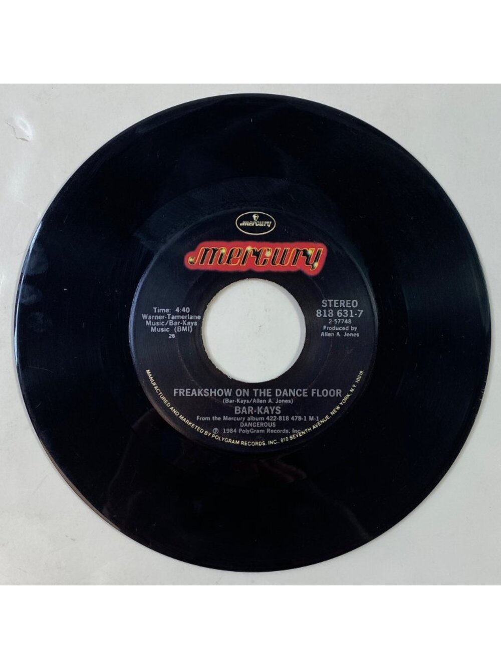 Bar-Kays Freakshow On The Dance Floor 1984 45 Vinyl Record Mercury 818 631-7